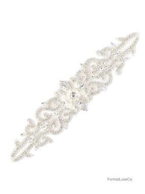 Rhinestone Bridal Sash Belt Crystal Wedding Dress Belt Applique